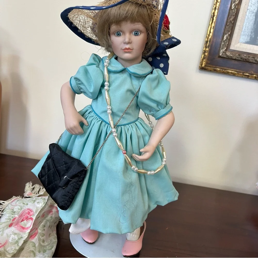 Playing Dress Up with Blue Dress and Accessories